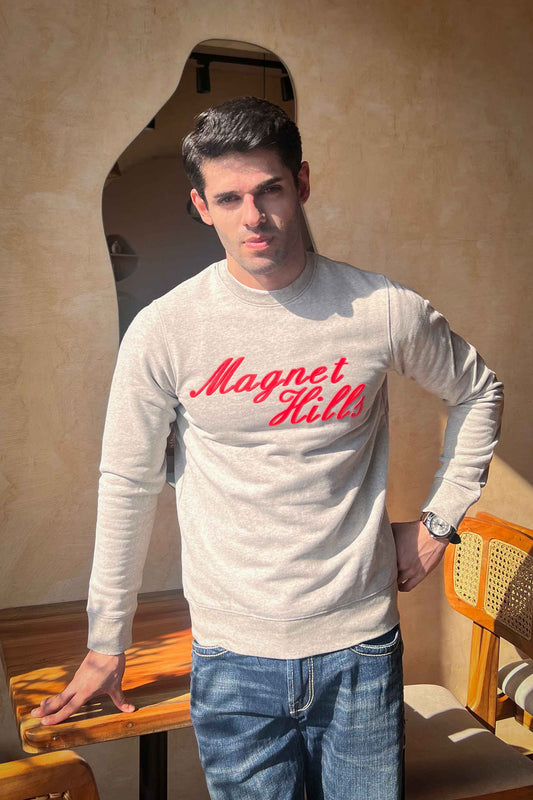 Magnet Hills Men's High Density Logo Terry Sweat Shirt Men's Sweat Shirt Yasir Bin Asad 