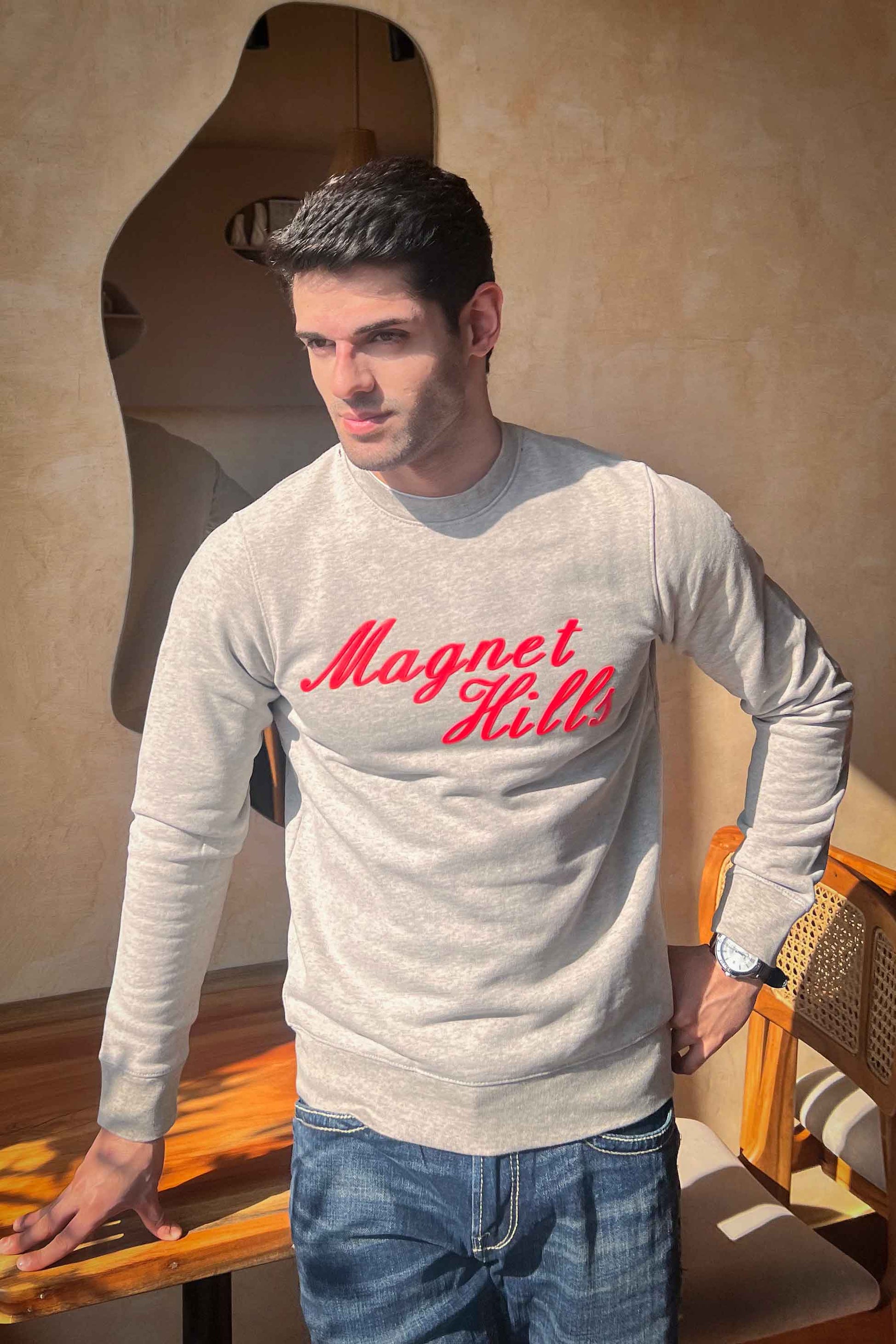 Magnet Hills Men's High Density Logo Terry Sweat Shirt Men's Sweat Shirt Yasir Bin Asad 