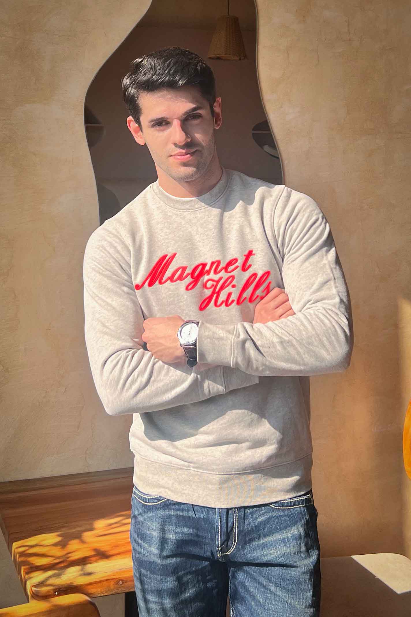 Magnet Hills Men's High Density Logo Terry Sweat Shirt Men's Sweat Shirt Yasir Bin Asad 