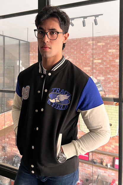 Primark Unisex Track & Field Baseball Varsity Jacket Men's Jacket HAS Apparel 