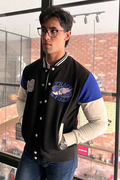 Primark Unisex Track & Field Baseball Varsity Jacket Men's Jacket HAS Apparel 