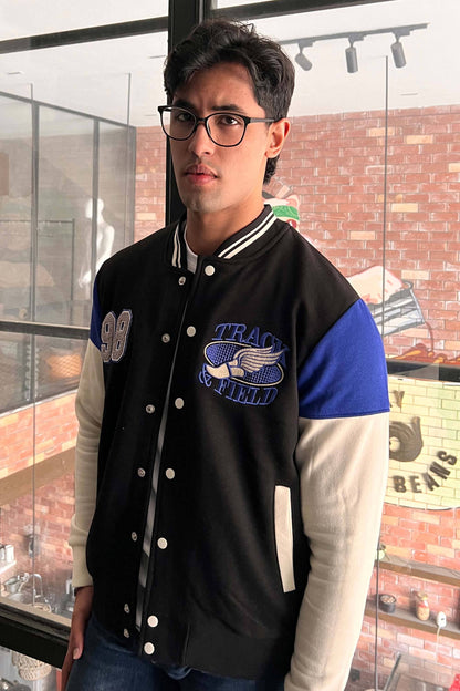 Primark Unisex Track & Field Baseball Varsity Jacket Men's Jacket HAS Apparel 