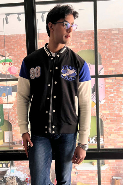 Primark Unisex Track & Field Baseball Varsity Jacket Men's Jacket HAS Apparel 