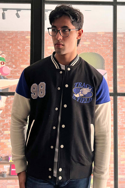 Primark Unisex Track & Field Baseball Varsity Jacket Men's Jacket HAS Apparel 