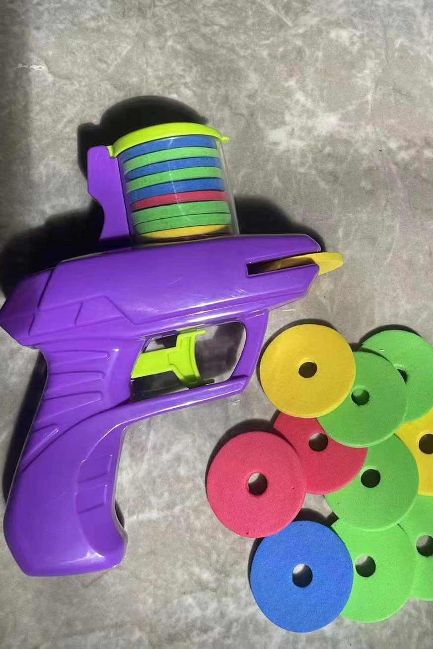 Kid's Foam Disc Launcher Shooter Toy Gun