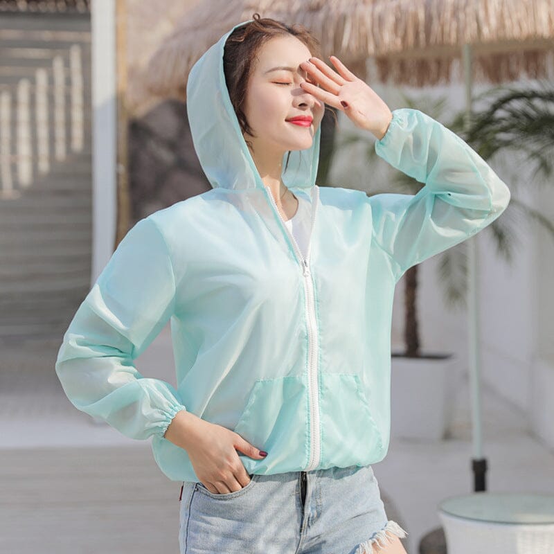 Unisex UV Rays Sun Protection Hooded Jacket