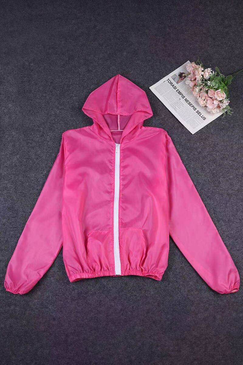 Unisex UV Rays Sun Protection Hooded Jacket