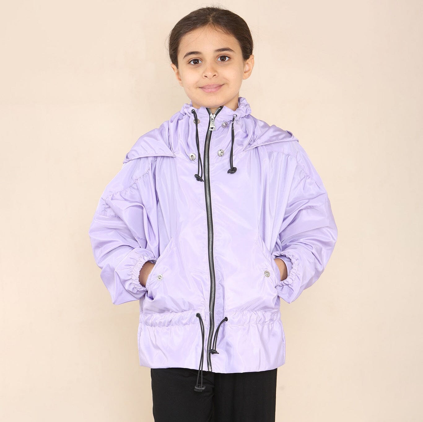 RSG Girl's Rain Jacket Girl's Jacket First Choice Purple 5-6 Years 