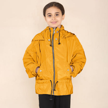 RSG Girl's Rain Jacket Girl's Jacket First Choice Yellow 5-6 Years 