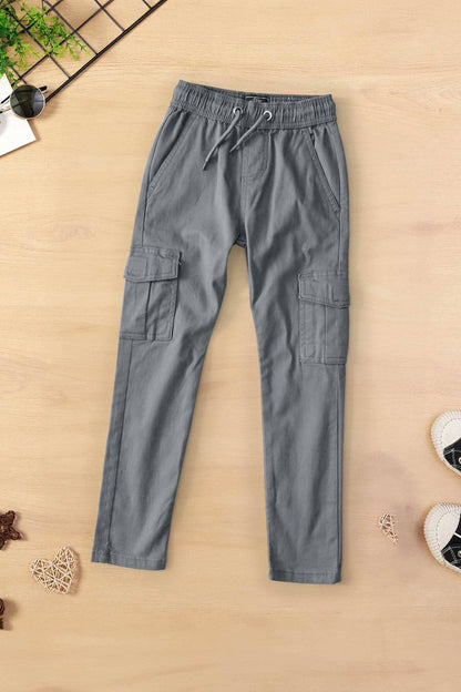 Fashion Classic Boy's Cargo Pants Boy's Trousers HAH Enterprise Stealth Grey 4 Years 