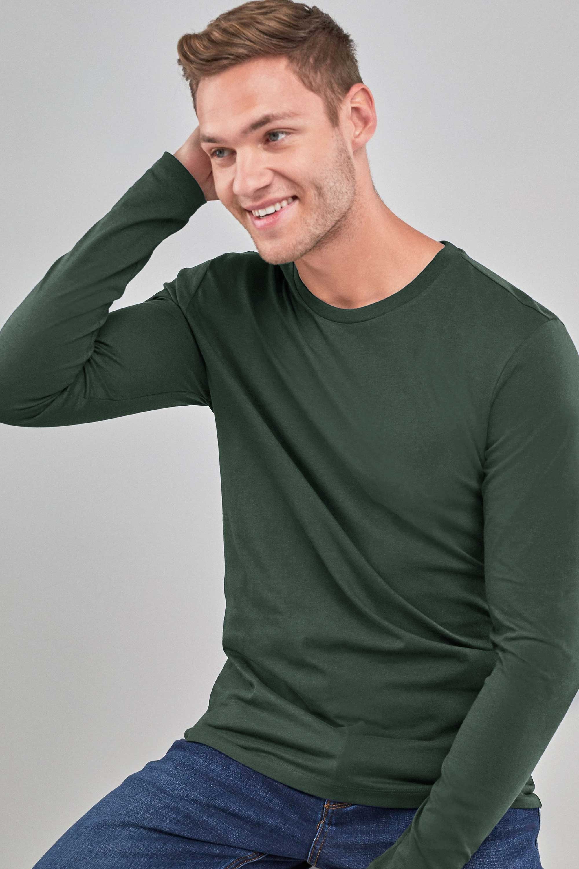 Men long sleeve tee best sale