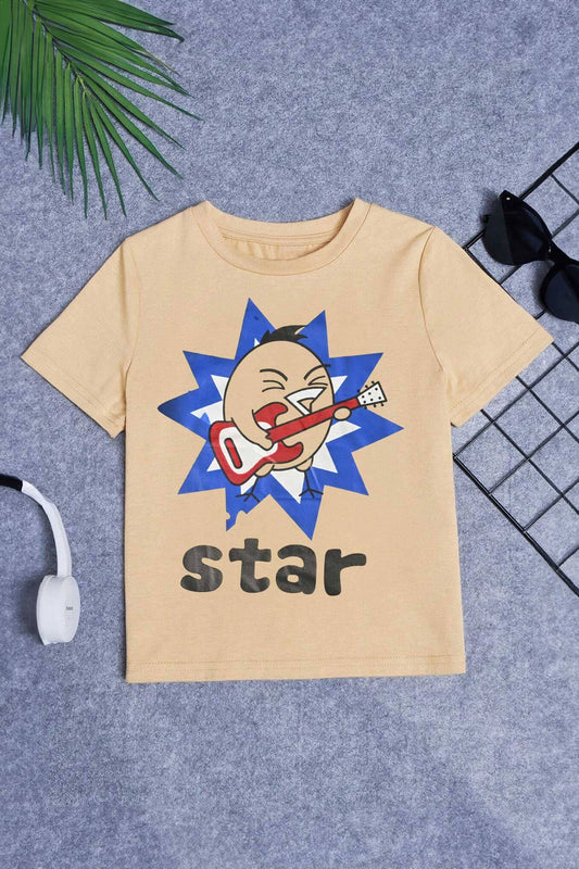 Kid's Molo Star Printed Short Sleeve Tee Shirt Kid's Tee Shirt KMG 