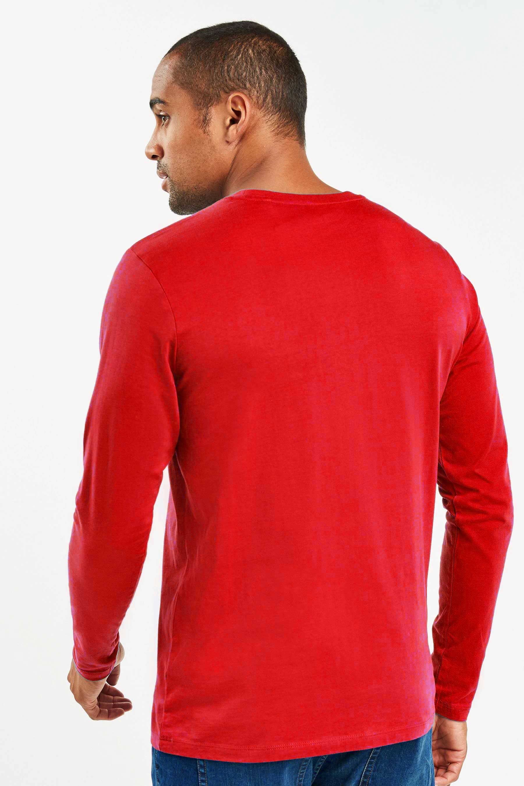 Red full sleeve store shirt