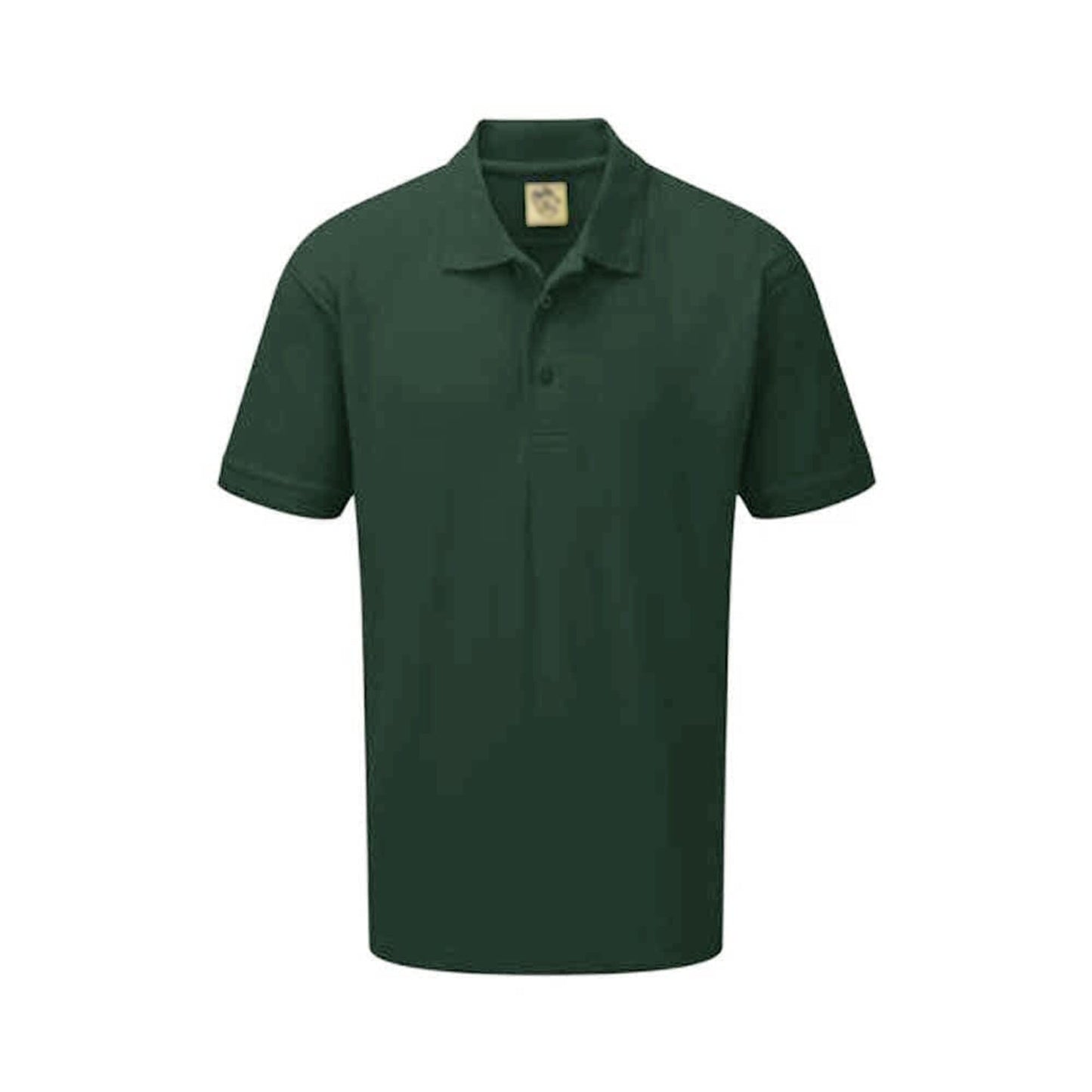 Men's Short Sleeve Pique Polo Shirt Men's Polo Shirt Image Bottle Green XXS 