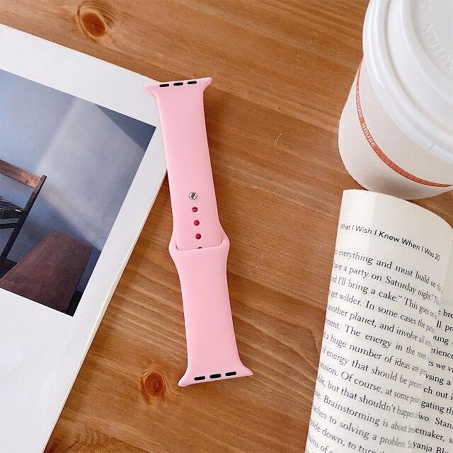 Silicone Ultra Smart Watch Strap for Apple Watch Wrist Watch SDQ Pink 