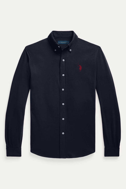 Polo Republica Men's Contrast Pony Embroidered Casual Shirt Men's Casual Shirt Polo Republica 