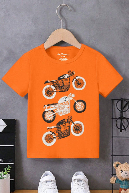 Le Printemps Boy's Motorbike Printed Tee Shirt Boy's Tee Shirt Athar Traders 