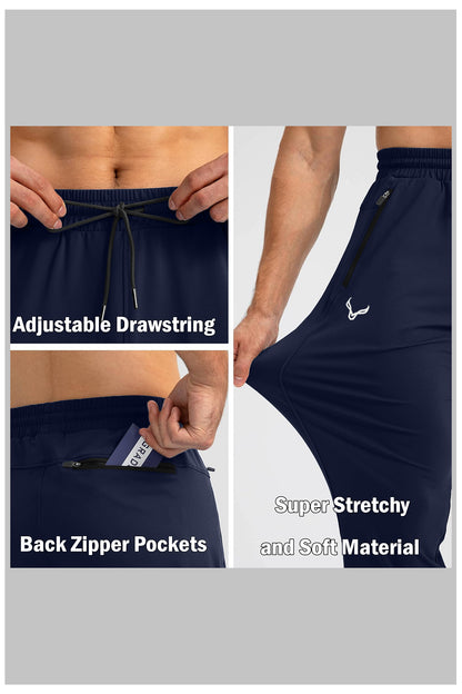 Polo Athletica Men's Tapered Sweatpants with Zipper Pockets – Limited-Time Pre-Sale Deal!