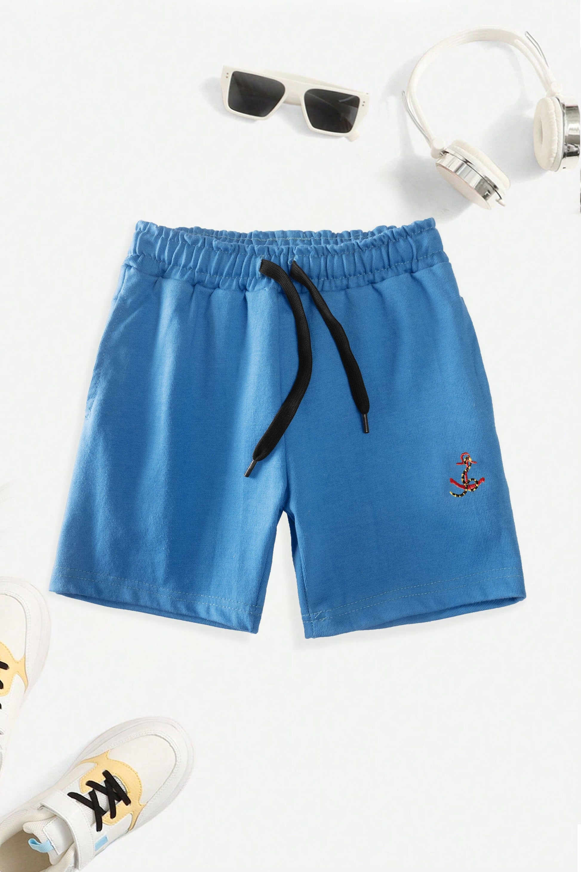 Max 21 Boy's Leduc Anchor Embroidered Shorts Boy's Shorts SZK 