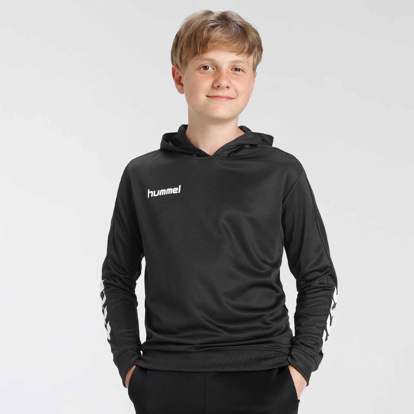 Hummel Boy's Arm Arrow Printed Sports Pullover Hoodie Boy's Pullover Hoodie HAS Apparel 