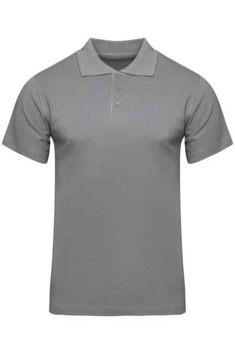 Cc Men's Short Sleeve Minor Fault Polo Shirt Men's Casual Shirt Image Grey XS 