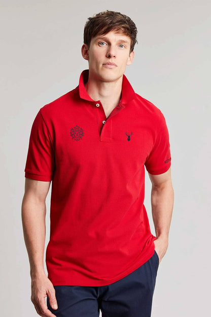 Polo Republica Men's Deer & Crest Embroidered Short Sleeve Polo Shirt Men's Polo Shirt Polo Republica 