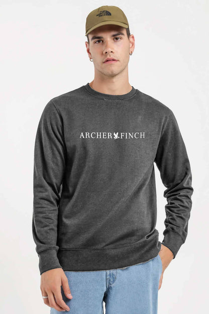 Archer & Finch Men's Logo Printed Fleece Sweat Shirt Men's Sweat Shirt LFS 