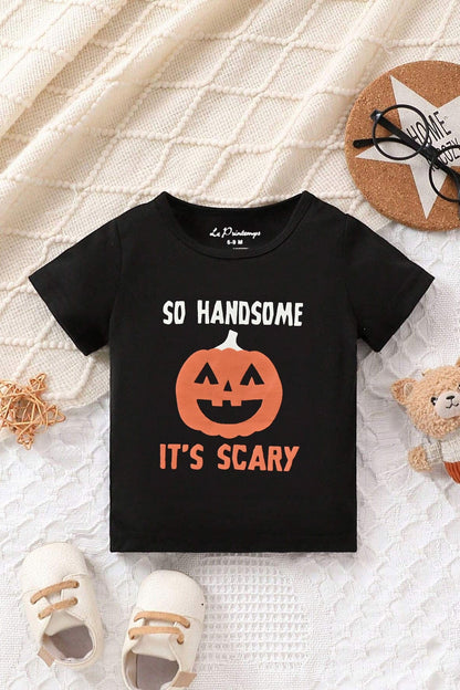 Le Printemps Kid's It's Scary Printed Tee Shirt