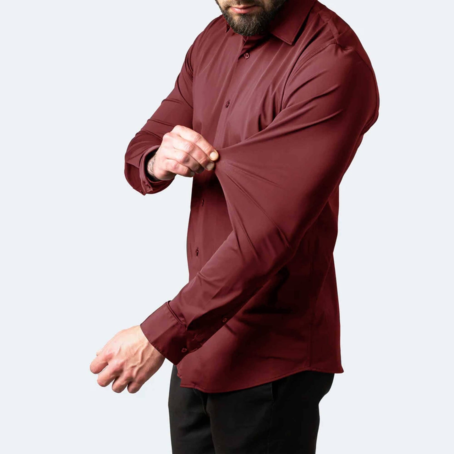 Polo Republica Slim Fit AirFlex: The Go-Anywhere Full Sleeves Minor Fault Shirt Minor Fault Polo Republica 