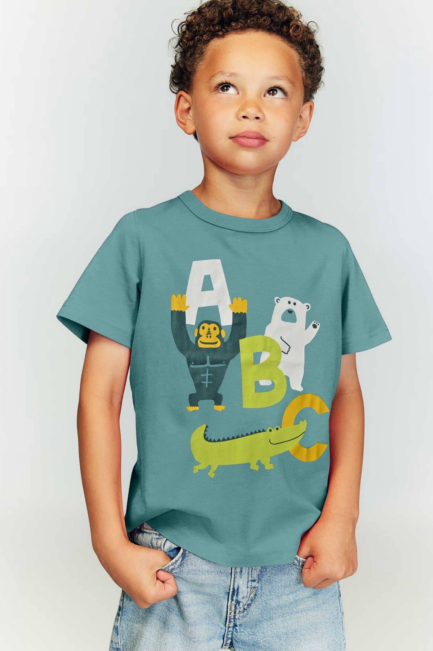 Le Printemps Kid's ABC Printed Tee Shirt Kid's Tee Shirt Athar Traders 