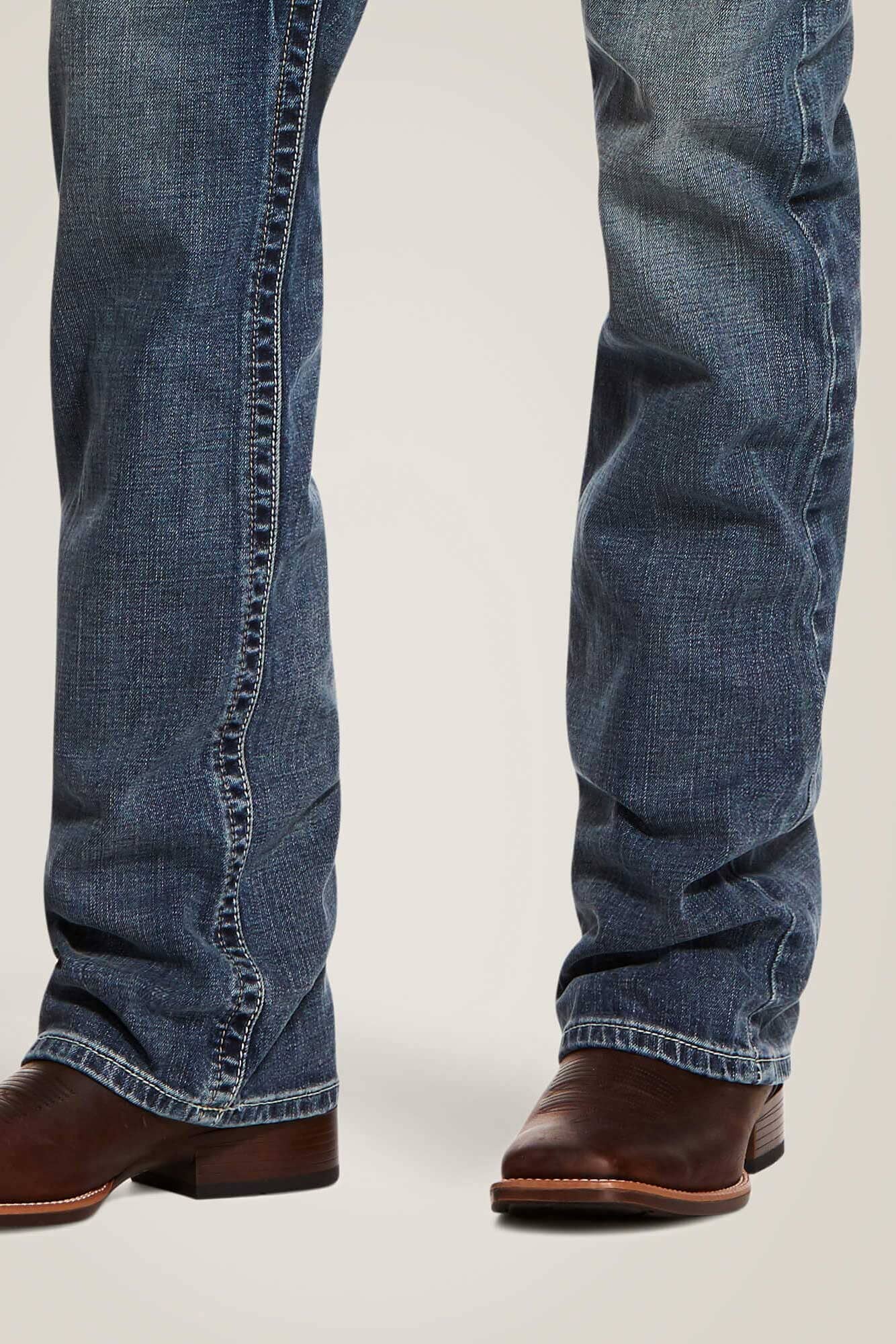 Cut Label Men's Threading Detail Straight Fit Denim