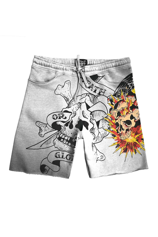 EDH Men's Antibes Printed Fleece Shorts