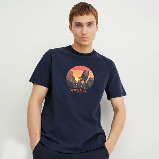 Polo Republica Men's Wanderlust Printed Short Sleeve Tee Shirt