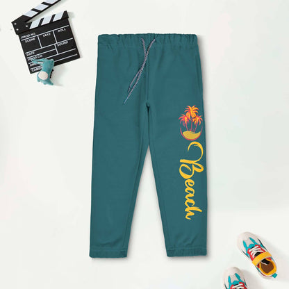 Max 21 Kid's Beach Printed Fleece Jogger Pants Boy's Trousers SZK Zinc 3-4 Years 