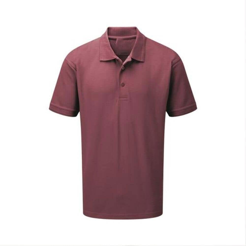 Men's Ontario Minor Fault Short Sleeve Polo Shirt Men's Polo Shirt Image Burgundy XS 