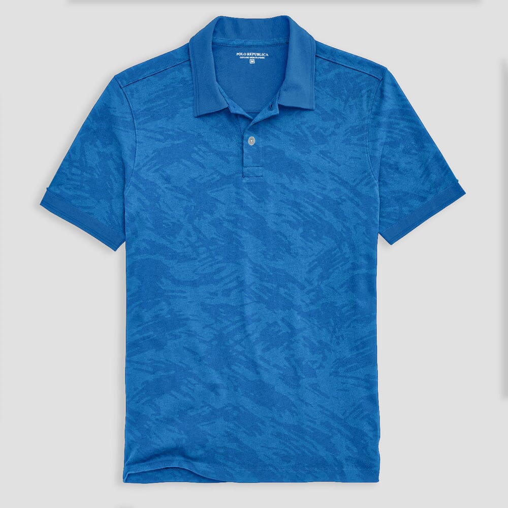 Polo Republica Men's Tie And Dye Style Polo Shirt Men's Polo Shirt Polo Republica Blue S 