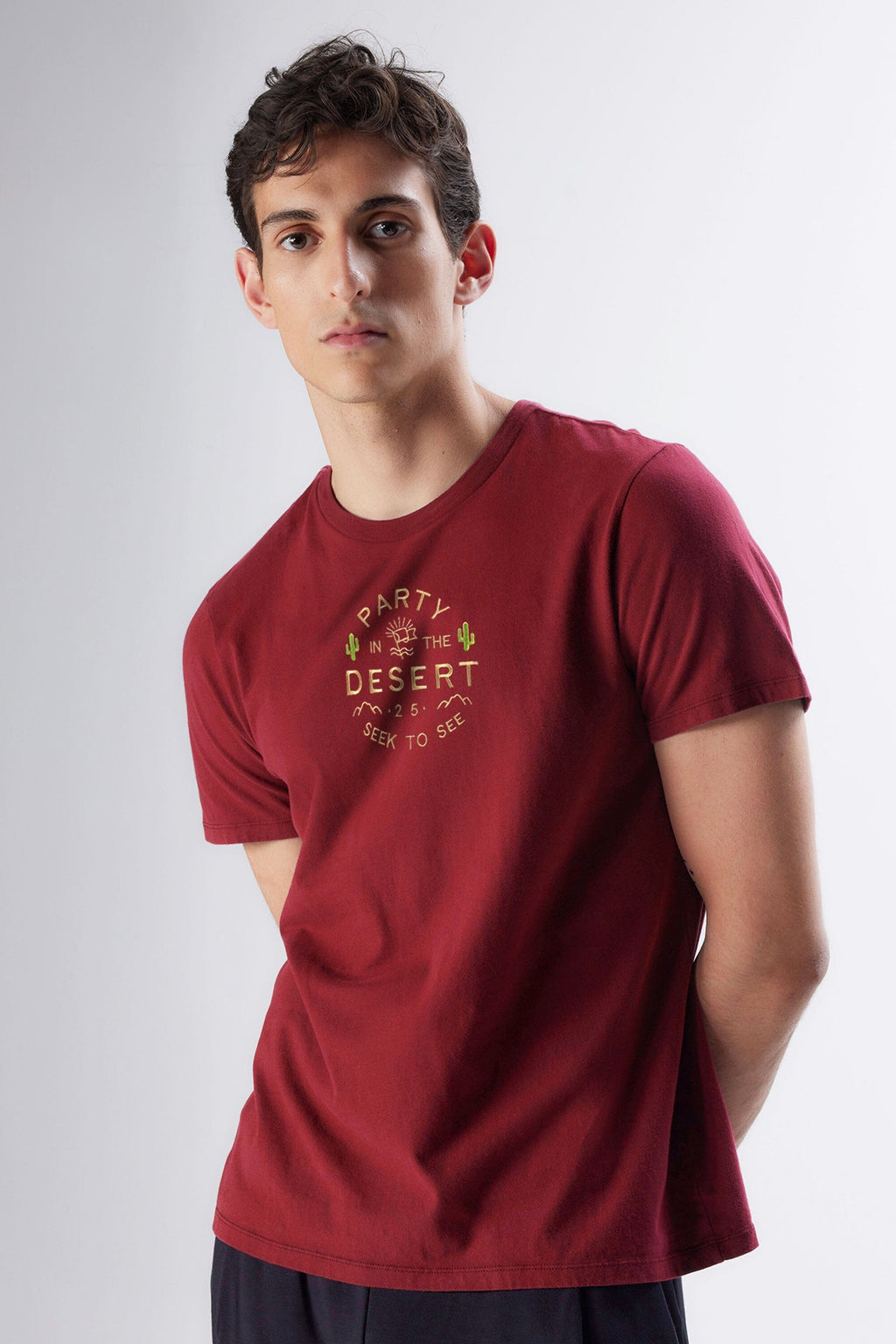 Los Angeles Apparel | Shirt for Men in Dark Red, Size 2XL