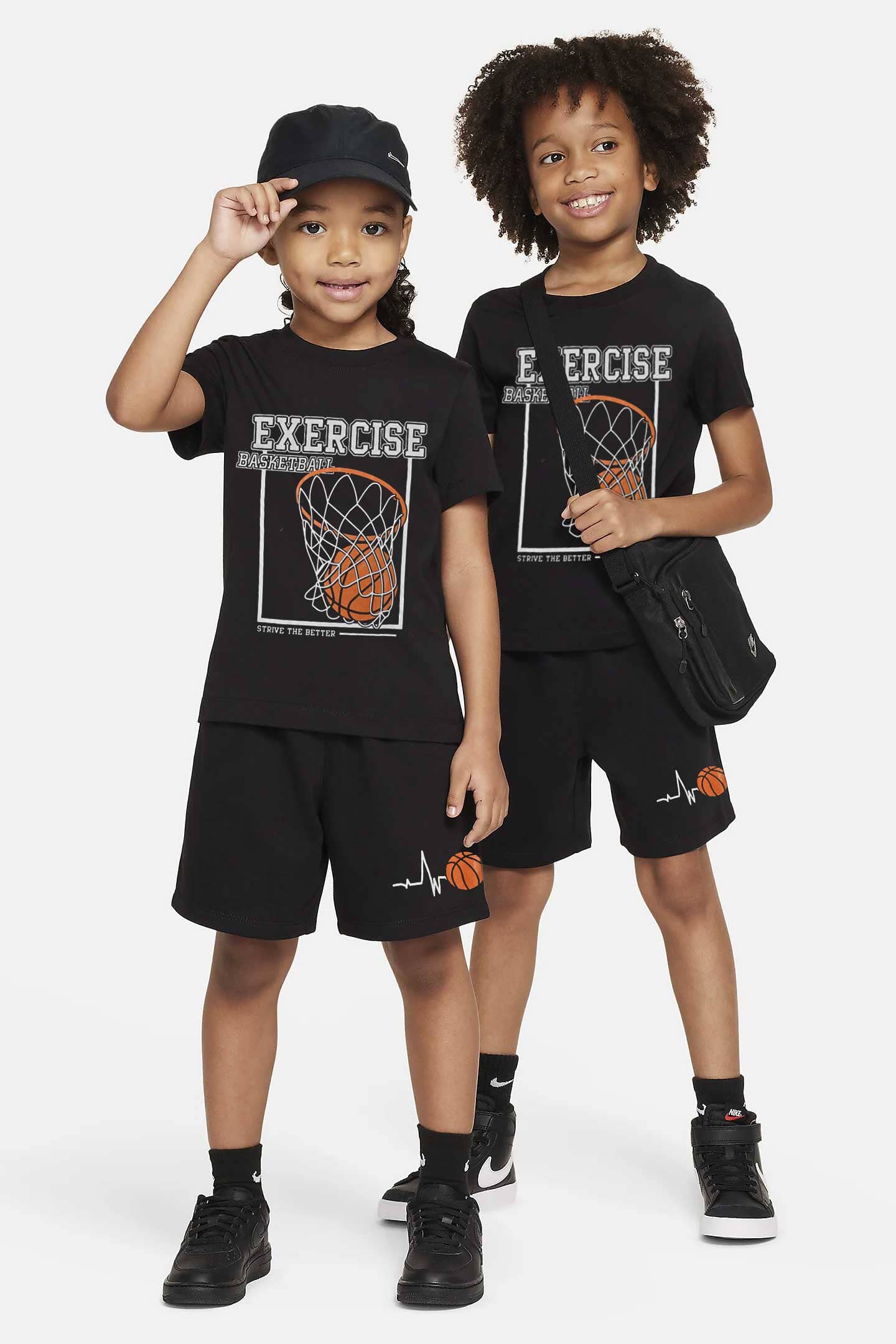 Kid's Molo Basketball Printed Twin Set Boy's Twin Set KMG 