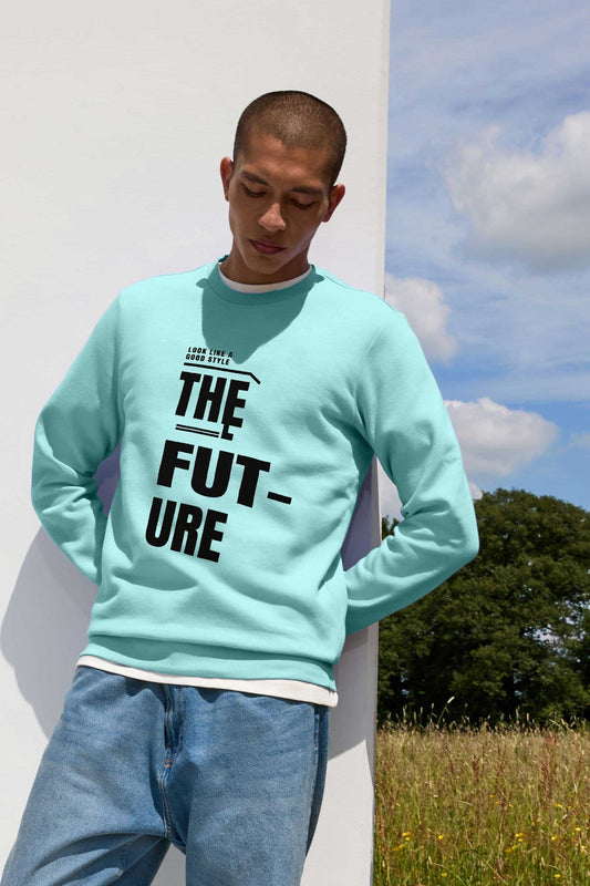 L.A.T Men's The Future Printed Fleece Minor Fault Sweat Shirt