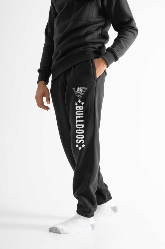 JB Men's Bulldogs Printed Fleece Sweatpants Men's Sweat Pants Athar Traders Black S 