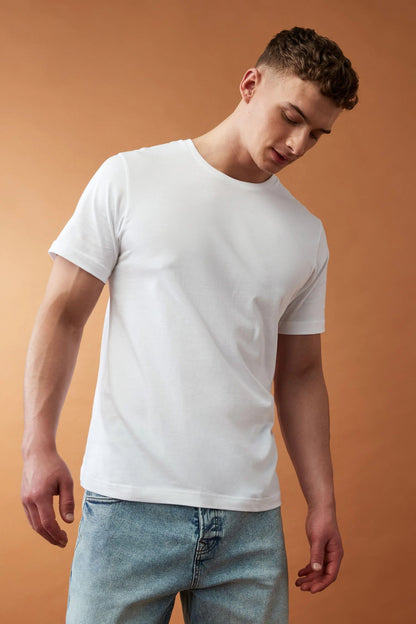 LE Men's Short-Sleeve Tee - 100% BCI Combed Cotton Perfection Men's Tee Shirt Image 