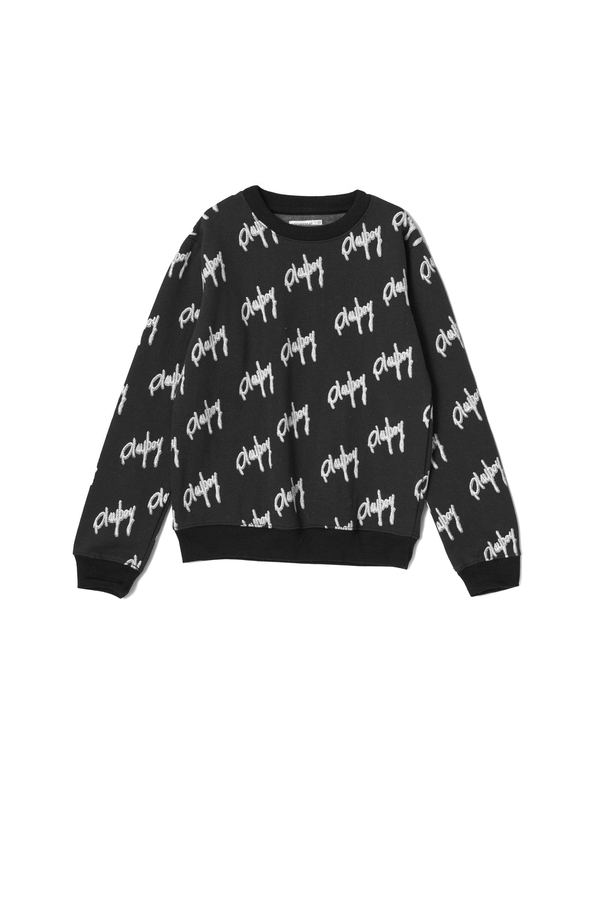 Orchestra Boy's Playboy Printed Long Sleeve Fleece Sweatshirt Boy's Sweat Shirt SZK PAKISTAN (Sale Basis) Black 2-3 Years 