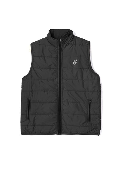 Men's F Printed Liverpool Minor Fault Puffer Gilet Minor Fault Ibrahim Traders ( SALE BASIS ) Black S 