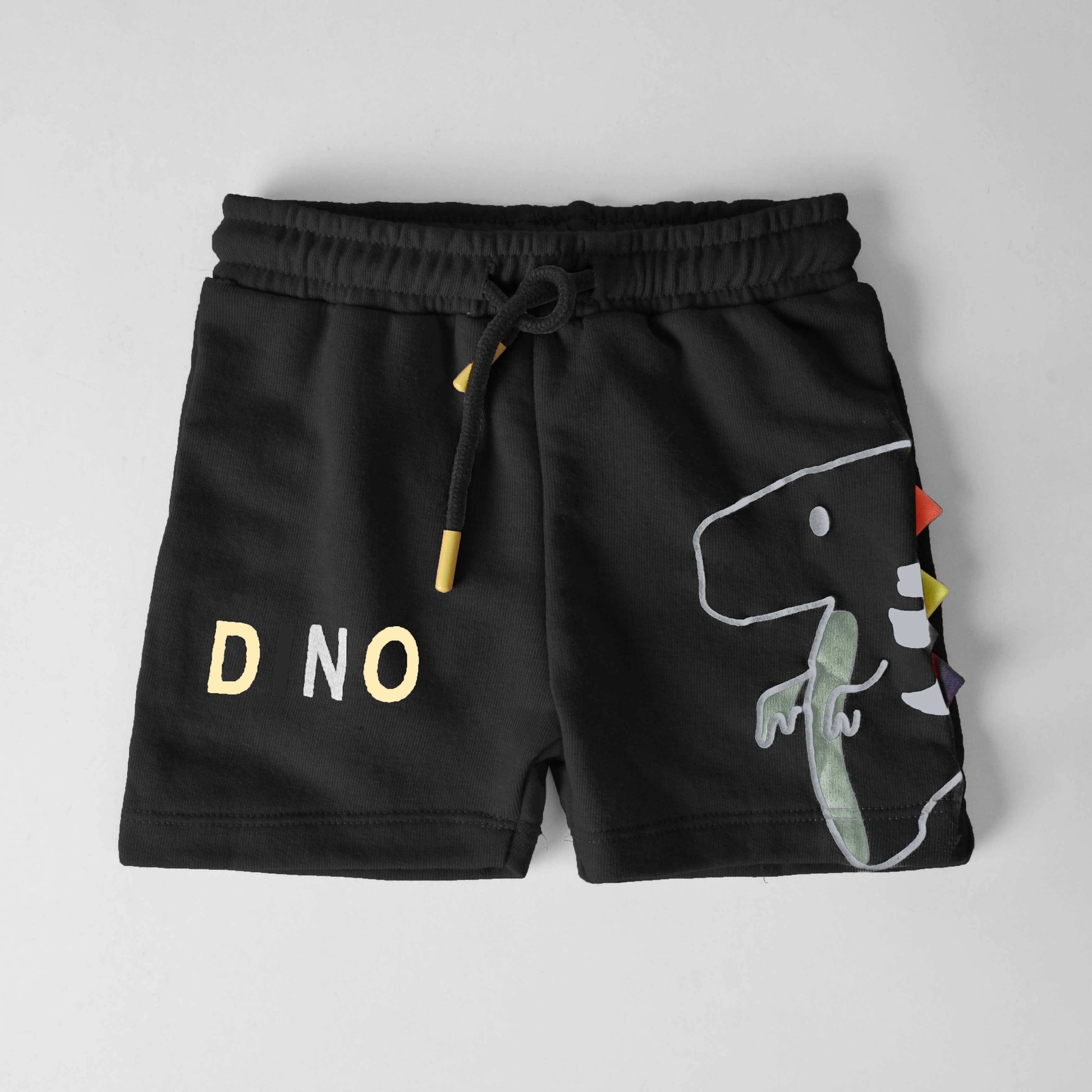 Tiny Teen Baby Kid's Dino Printed Minor Fault Shorts Kid's Shorts SNR Black 6-9 Months 