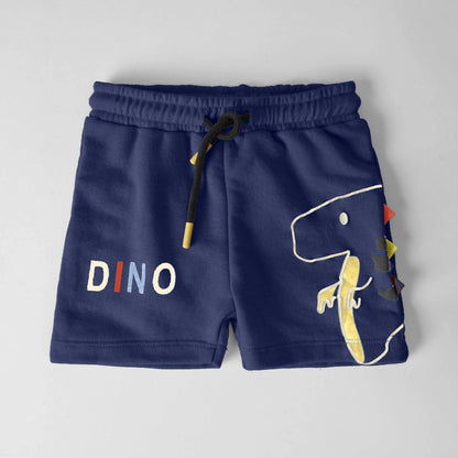 Tiny Teen Baby Kid's Dino Printed Shorts Kid's Shorts SNR Royal 6-9 Months 