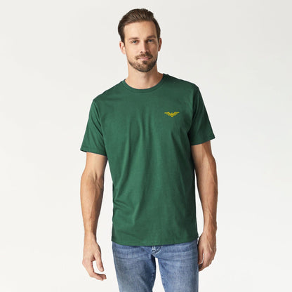 Eternity Men's Logo Embroidered Crew Neck Classic Tee Shirt Men's Tee Shirt ETY Bottle Green S 