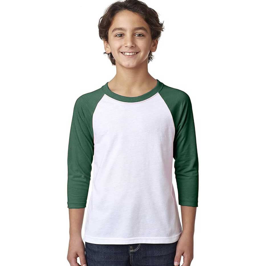 R-Youth Boy's Raglan Sleeve Activewear Tee Shirt Boy's Tee Shirt First Choice 