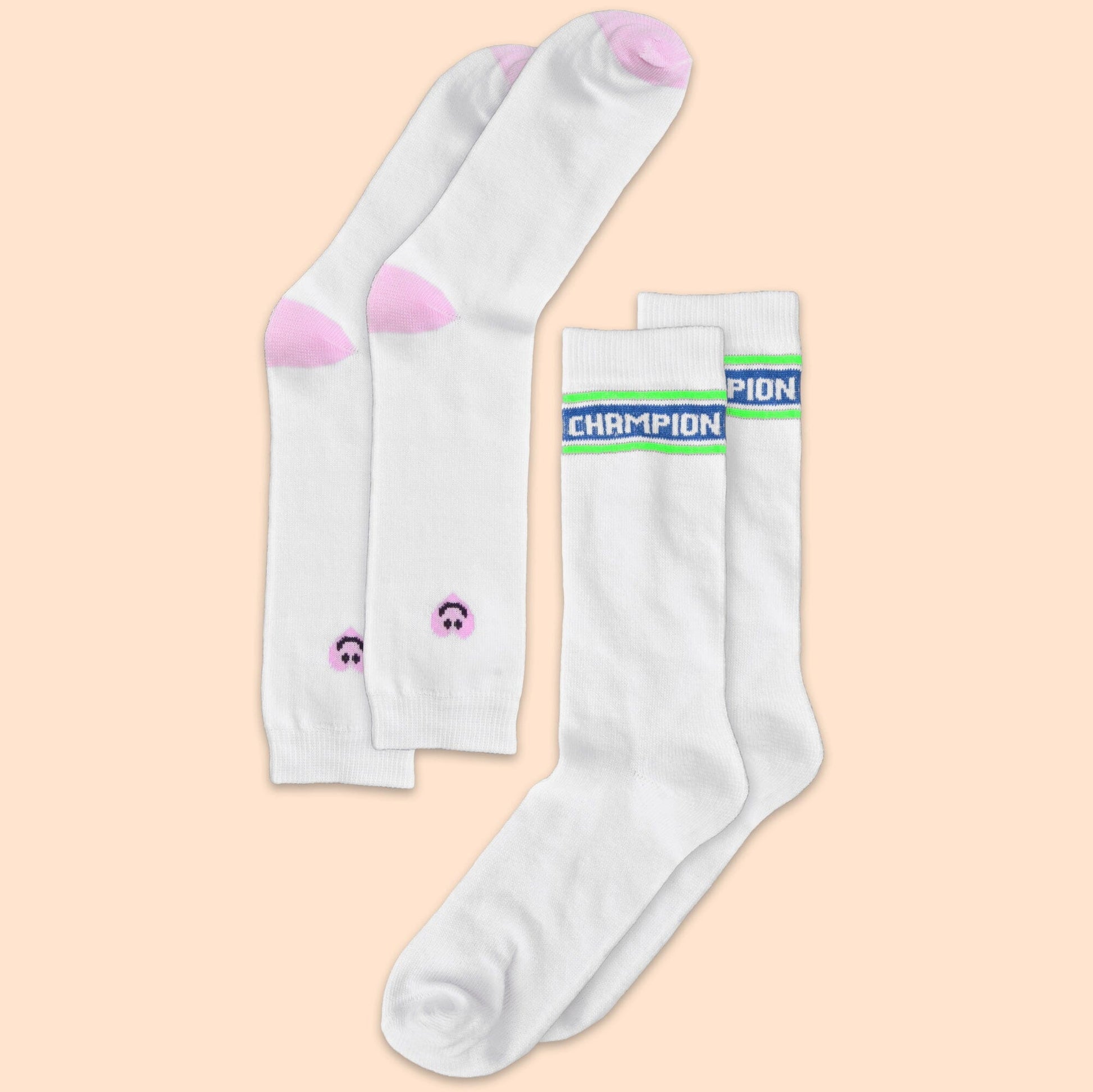 Men's Champion Embroidered Crew Socks - Pack Of 2 Pairs Socks RKI D2 EUR 38-42 