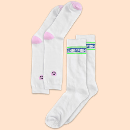 Men's Champion Embroidered Crew Socks - Pack Of 2 Pairs Socks RKI D2 EUR 38-42 