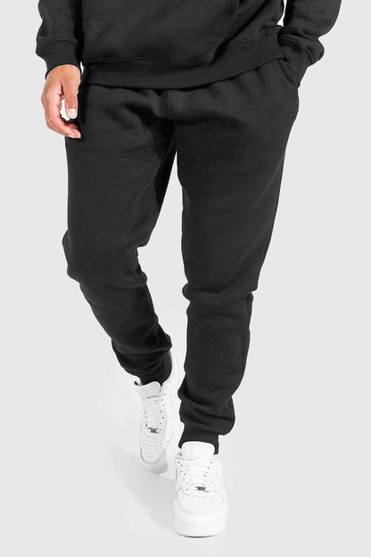 BHM Men's Slim Fit Fleece Jogger Pants Men's Jogger Pants Fiza International Co. Black XS 